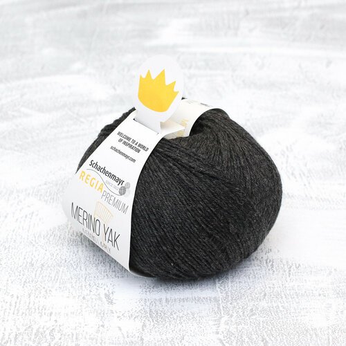 Носочная пряжа Regia Premium Merino Yak (07512 Anthrazit meliert)