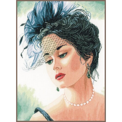 Набор для вышивания Lanarte PN-0156943 Lady with hat 33 x 44 см