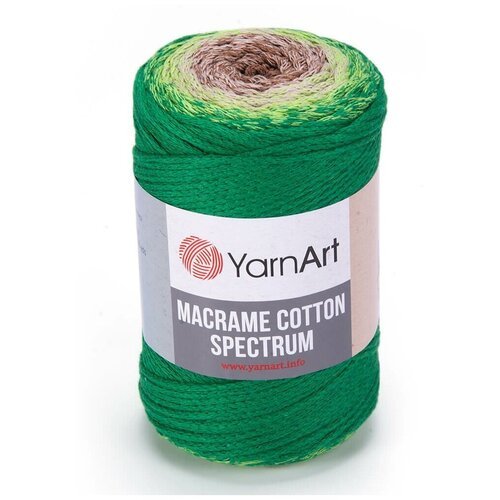 Пряжа YarnArt Macrame Cotton Spectrum, 80 % хлопок, 20 % полиэстер, 250 г, 225 м, 4 шт., 1322 225 м