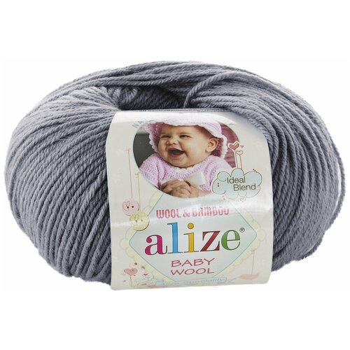 Пряжа Alize Baby Wool Ализе Бэби вул, 119, 40% шерсть, 20% бамбук, 40% акрил, 50 г, 175 м, 1 моток.