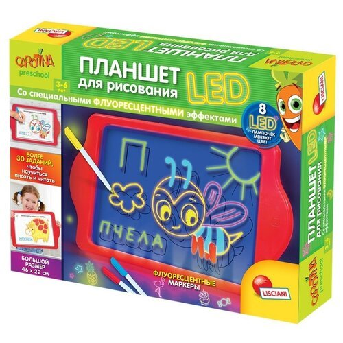 Lisciani Giochi LED, с флуоресцентными маркерами (R68609) красный