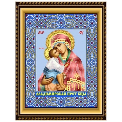 Рисунок на ткани RK LARKES 'Владимирская Пресвятая Богородица', 17x21,5 см