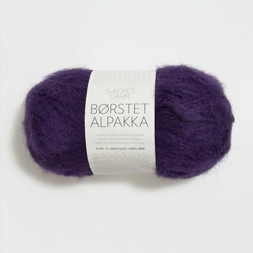 Пряжа для вязания Sandnes Garn Børstet Alpakka (5229 Mørk Lilla)